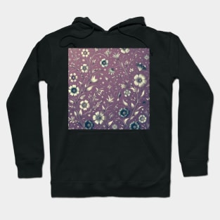 Purple Floral Hoodie